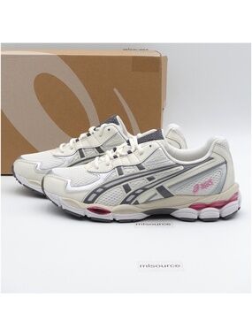 NEW ASICS GEL-NYC 2055 Sneaker 1203A542-101 Cream/Carbon